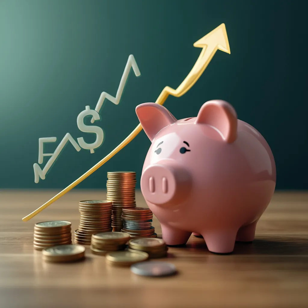 Gráfico de investimento crescendo com símbolo do Real